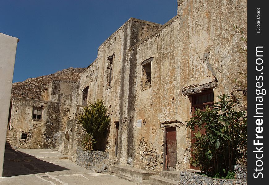 Old Preveli monastery building in Crete. Old Preveli monastery building in Crete