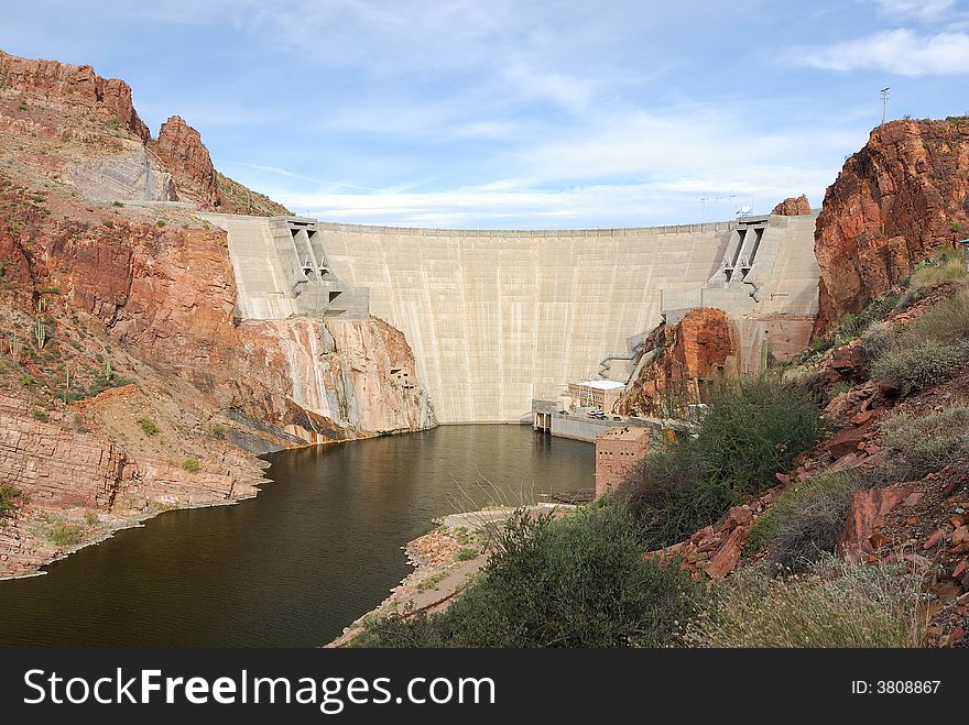 Rosevelt Dam at the Apache Trails in Arizona