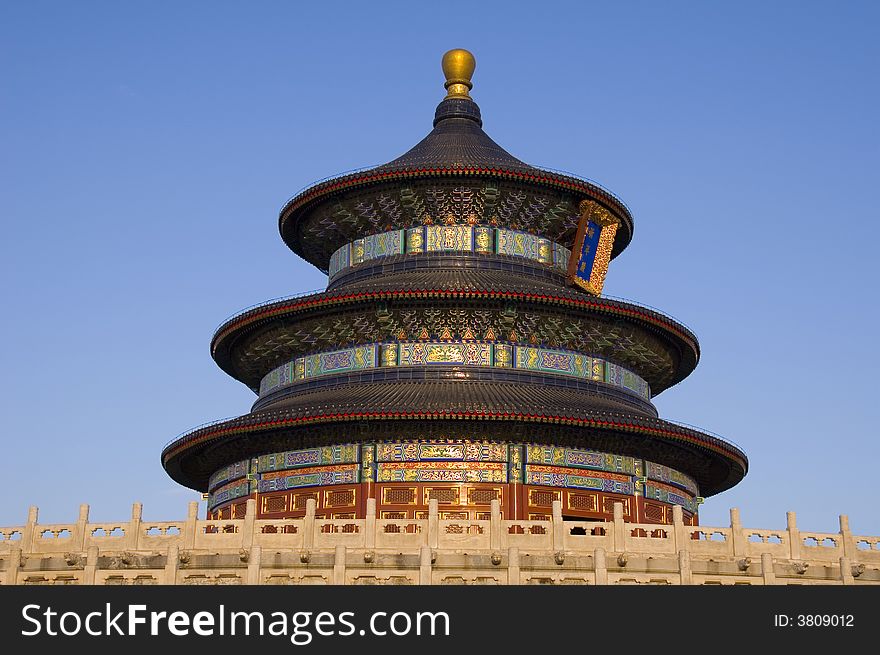 The beautiful Temple of Heaven in Beijing