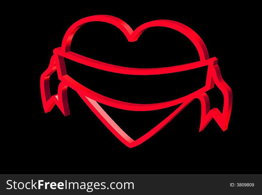 Red Heart sign with room for your message