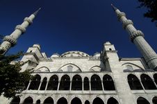 Inner Yard Of The Blue Mosque Stock Images