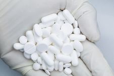 White Tablets Royalty Free Stock Images White Tablets Royalty Free Stock Images
