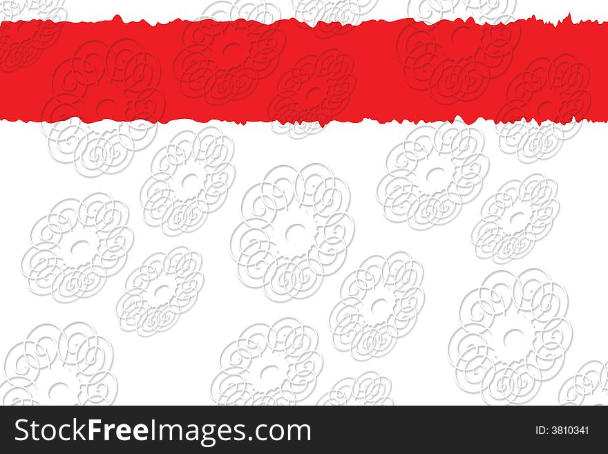 Red and White Background with