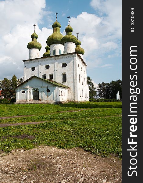 Old masonry church in Kargopol', Russia