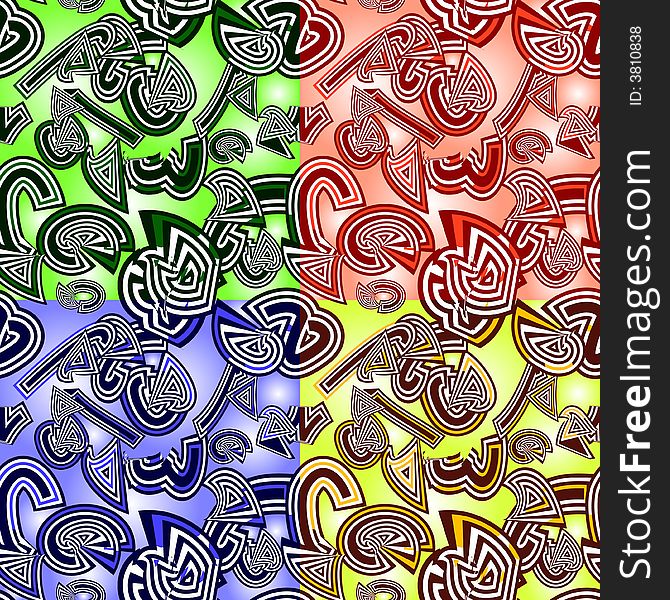 Seamless vector texture with abstract shapes. Seamless vector texture with abstract shapes