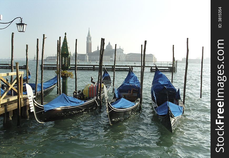 Gondolas In Venice