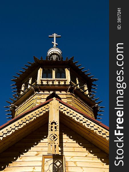 Wooden temple in the north