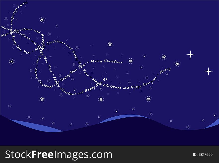 Vector file for Christmas greeting card
