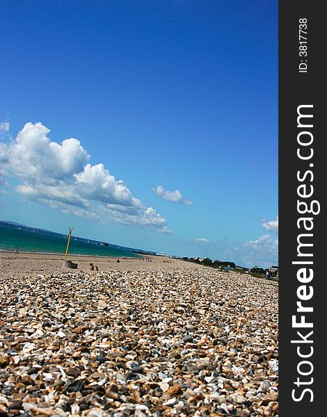 Beach at a funny angle