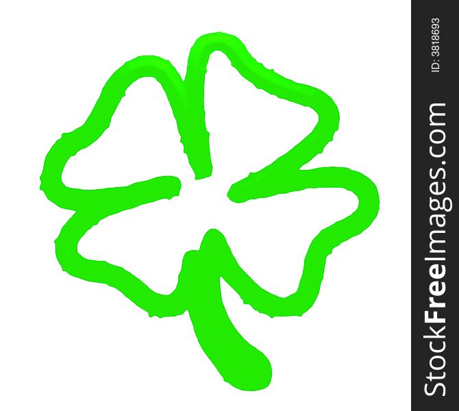 An illustration of a four leaf shamrock.