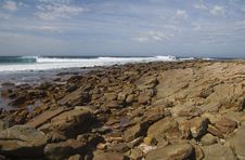 Rocky Coastline Royalty Free Stock Photography Rocky Coastline Royalty Free Stock Photography