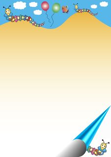 Caterpillars Over The Mountains Stock Photo