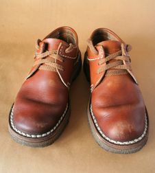 Pair Leather Boots Stock Image Pair Leather Boots Stock Image