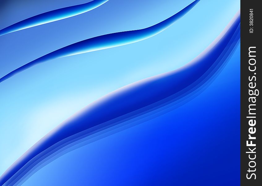 Illustrated image of blue wave background. Illustrated image of blue wave background