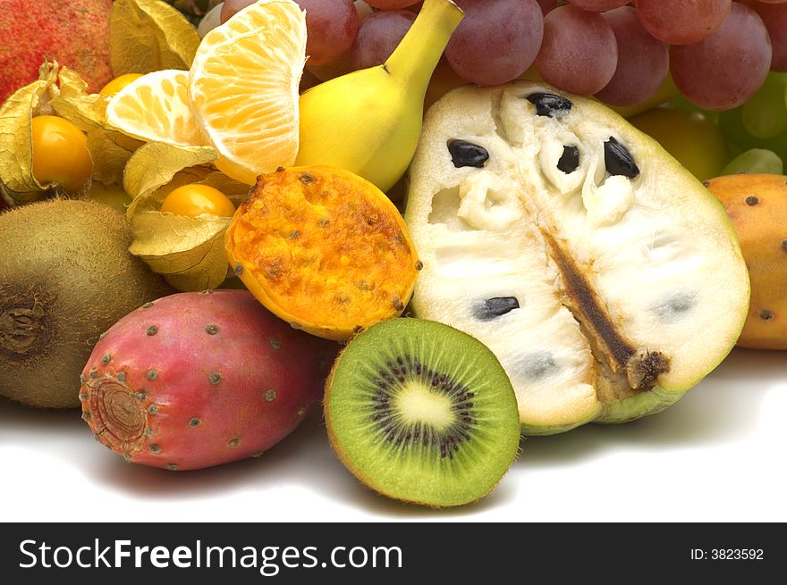 Fresh exotic fruits