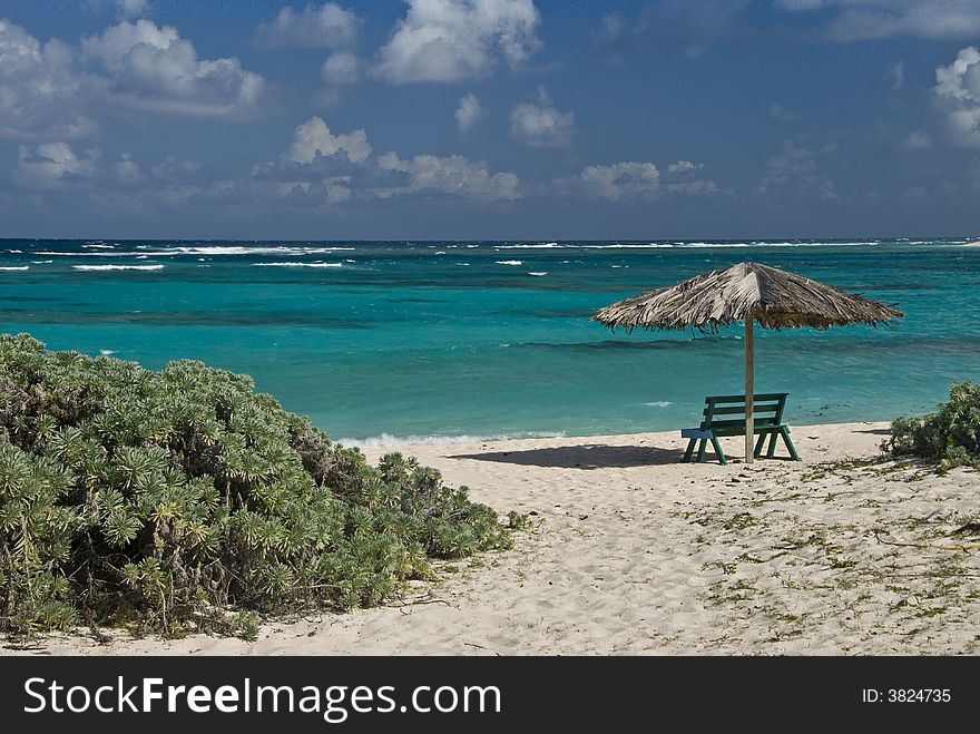 The beach at at Loblolly Bay on Anegada Island in the British Virgin Islands BVI. The beach at at Loblolly Bay on Anegada Island in the British Virgin Islands BVI