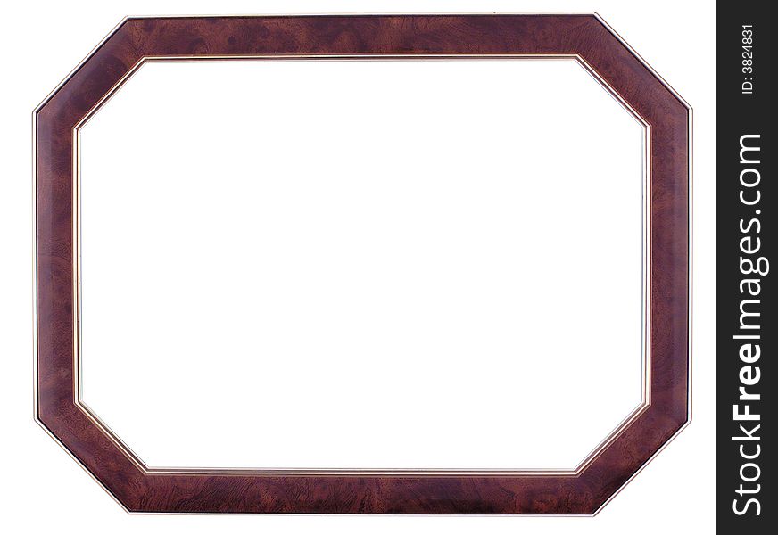 Octagonal frame ,isolated on white background