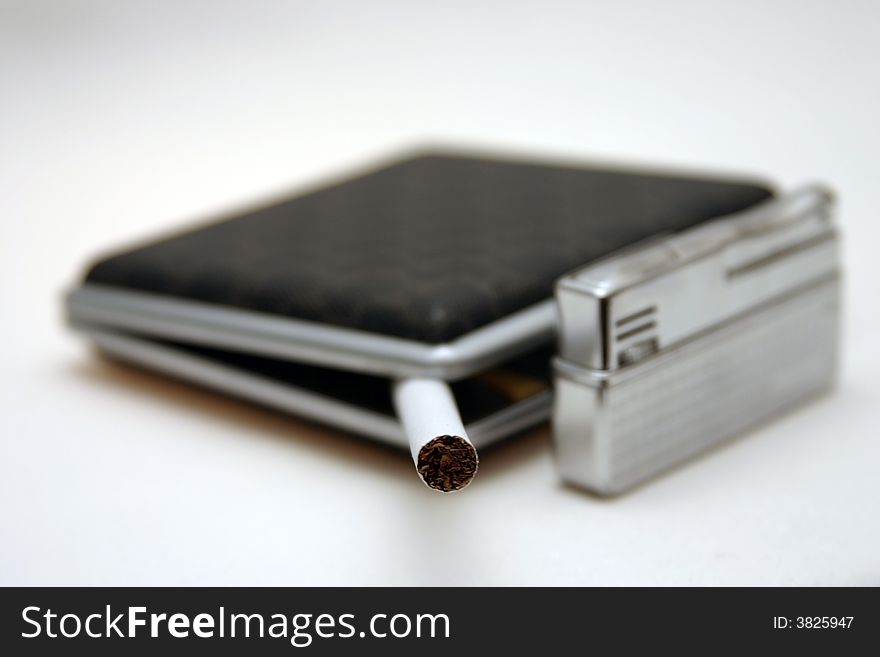 Cigarette Case A Nd Lighter