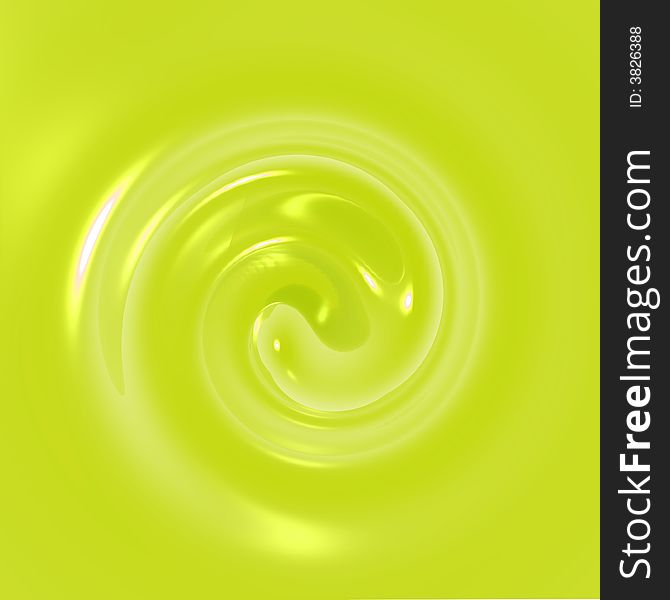 An illustration of yellow fluid swirling. An illustration of yellow fluid swirling.