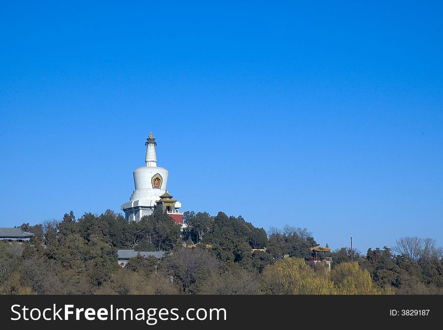 White Pagoda in Beihai Park Beijing