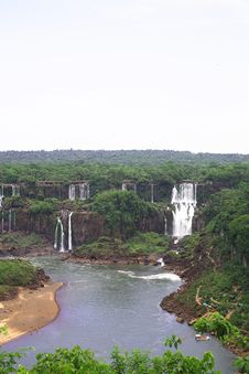 Iguassu (Iguazu; Iguaçu) Falls - Large Waterfalls Royalty Free Stock Photo Iguassu (Iguazu; Iguaçu) Falls - Large Waterfalls Royalty Free Stock Photo