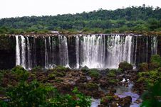 Iguassu (Iguazu; Iguaçu) Falls - Large Waterfalls Royalty Free Stock Photos