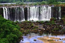 Iguassu (Iguazu; Igua�u) Falls - Large Waterfalls Royalty Free Stock Photography Iguassu (Iguazu; Igua�u) Falls - Large Waterfalls Royalty Free Stock Photography