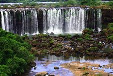 Iguassu (Iguazu; Iguaçu) Falls - Large Waterfalls Stock Images Iguassu (Iguazu; Iguaçu) Falls - Large Waterfalls Stock Images