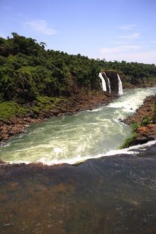 Iguassu (Iguazu; Igua�u) Falls - Large Waterfalls Royalty Free Stock Photo Iguassu (Iguazu; Igua�u) Falls - Large Waterfalls Royalty Free Stock Photo