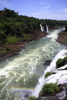Iguassu (Iguazu; Igua�u) Falls - Large Waterfalls Royalty Free Stock Photos Iguassu (Iguazu; Igua�u) Falls - Large Waterfalls Royalty Free Stock Photos