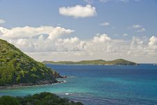 Coast View From Virgin Gorda Island BVI Stock Photo