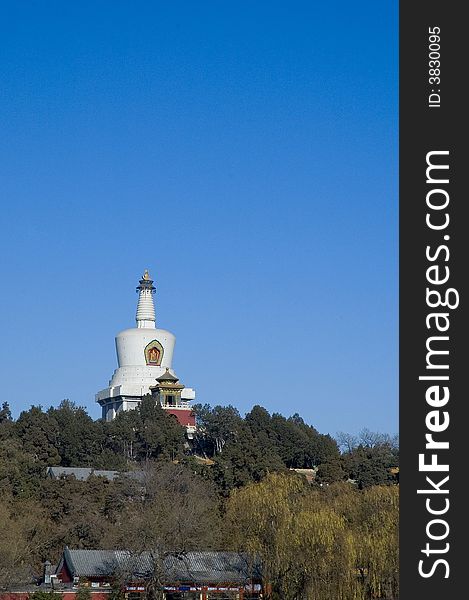 White Pagoda in Beihai Park Beijing