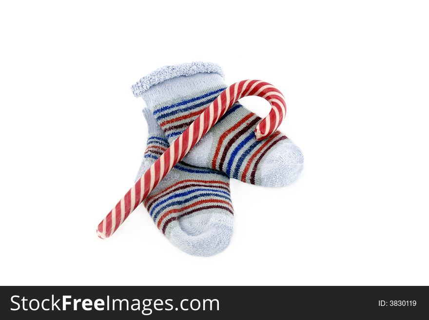 Candy Cane And Stocking