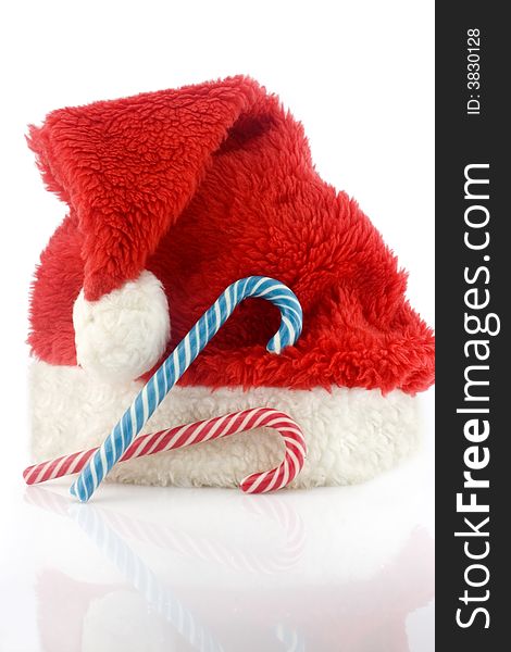 Candy Cane And Red Cap