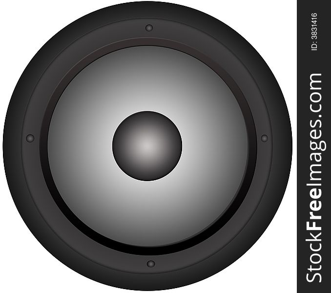 Illustration of a round speaker