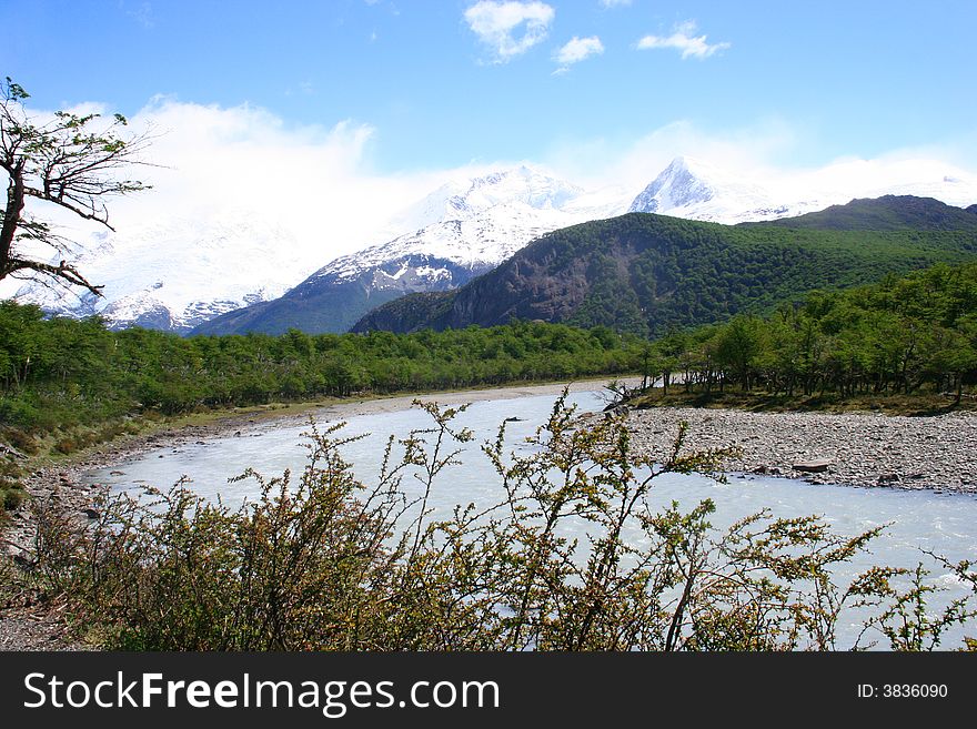 Patagonia Argentina landscape. Travel picture. Patagonia Argentina landscape. Travel picture