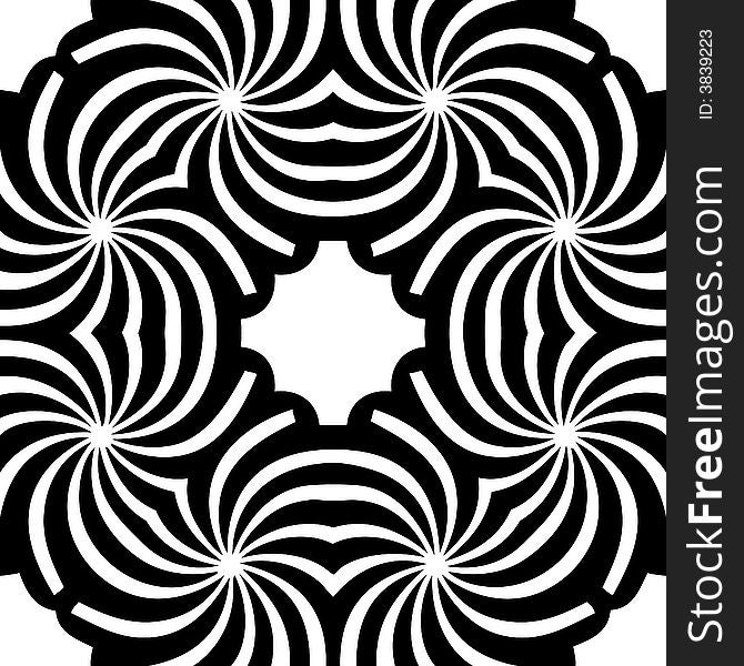 Abstract seamless black-and-white pattern - graphic illustration. Abstract seamless black-and-white pattern - graphic illustration