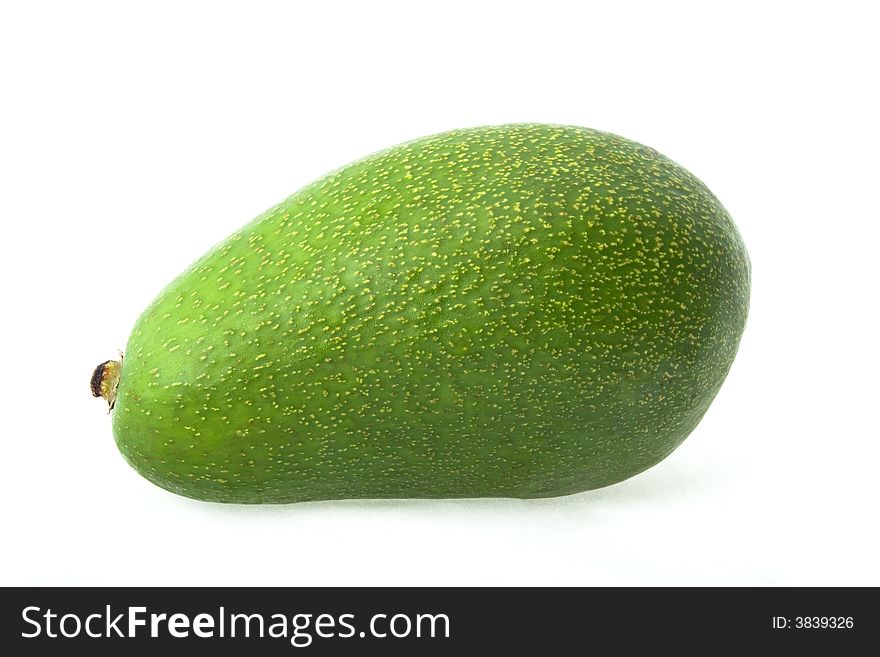 Avocado. Two halfs on white background. Avocado. Two halfs on white background