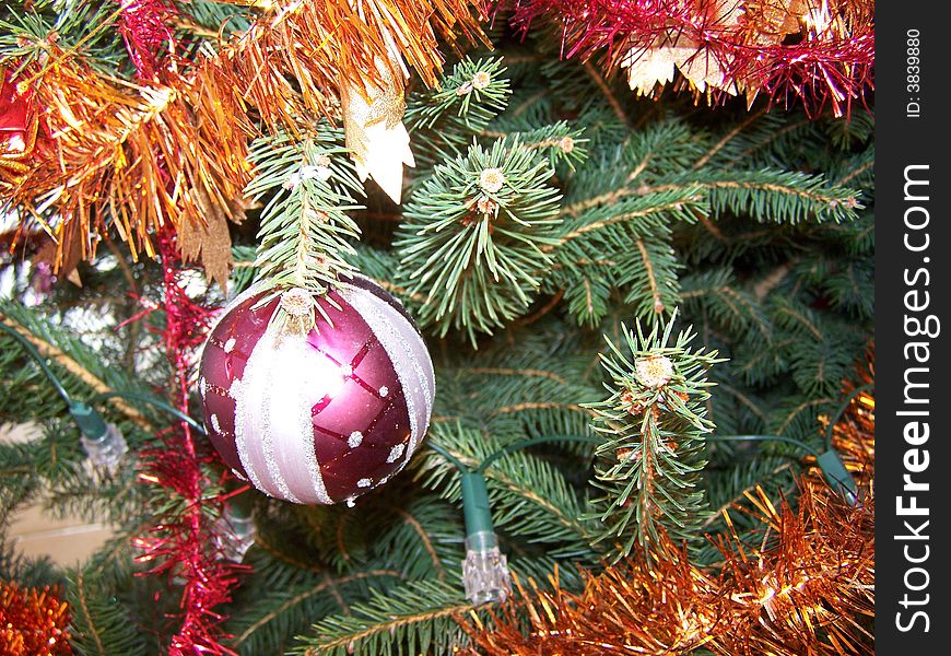 Decoration of a Christmas tree