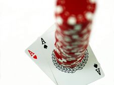Pair Of Aces Royalty Free Stock Photos Pair Of Aces Royalty Free Stock Photos