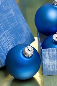 Christmas Balls In Gift Box Royalty Free Stock Image Christmas Balls In Gift Box Royalty Free Stock Image