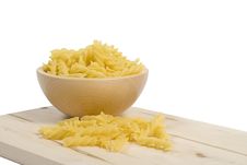 Pasta In Dish Isolated Stock Photography