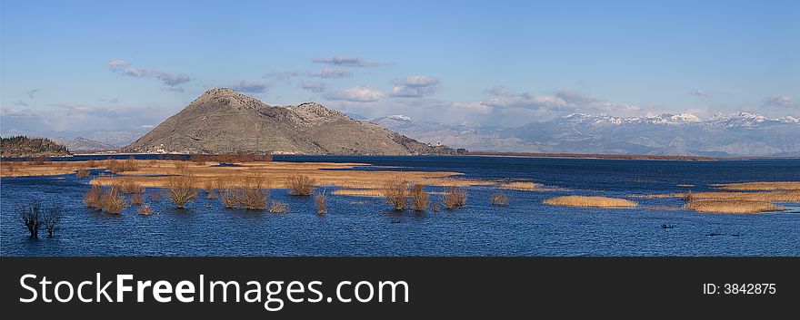 Skadar Lake In Montenegro In December