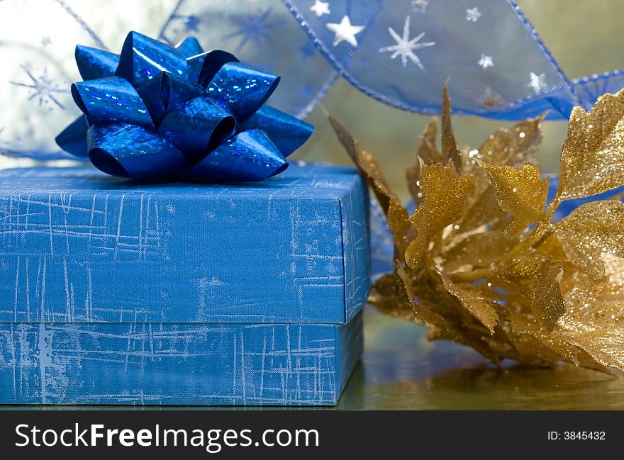 Blue gift box