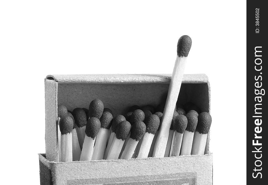 Matches in the open box