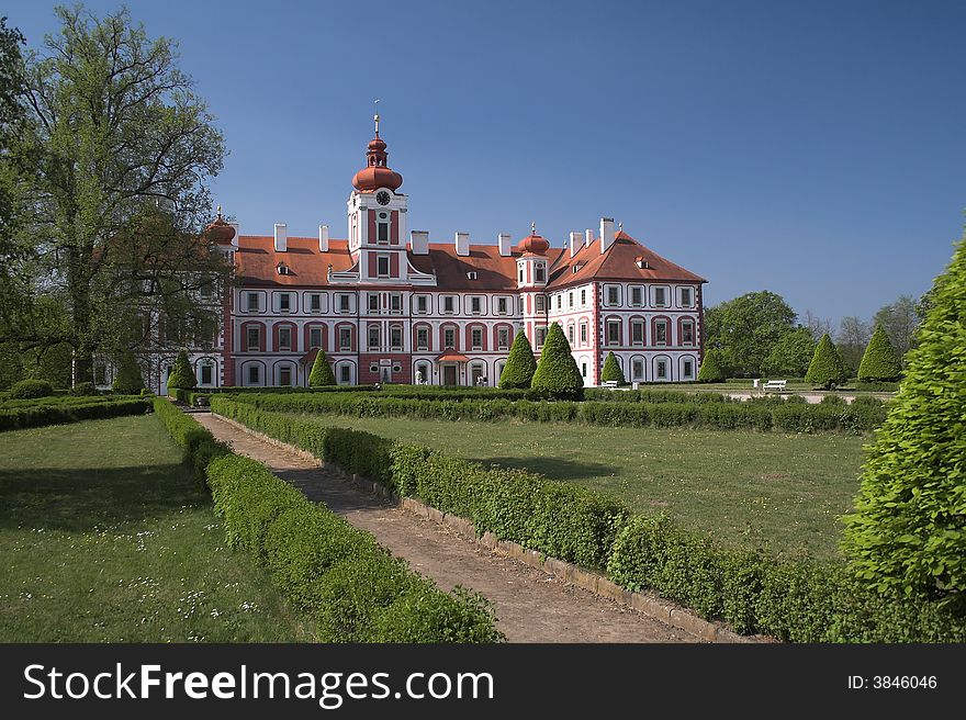 Castle Mnichovo Hradiste in Czech Republic. Castle Mnichovo Hradiste in Czech Republic