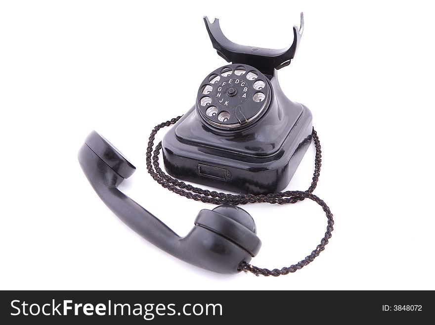 Retro Phone Isolated