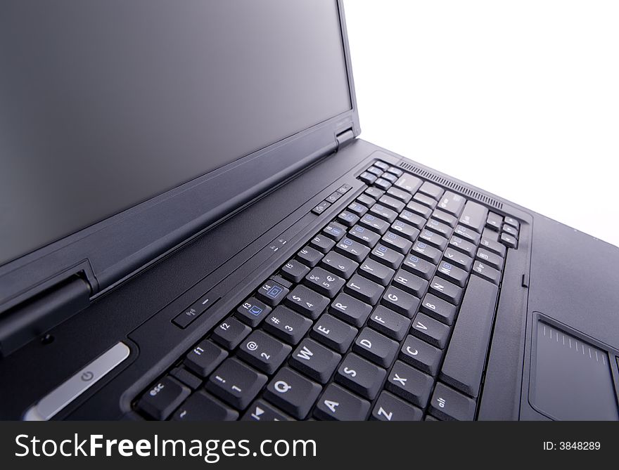 Laptop isolated on white background