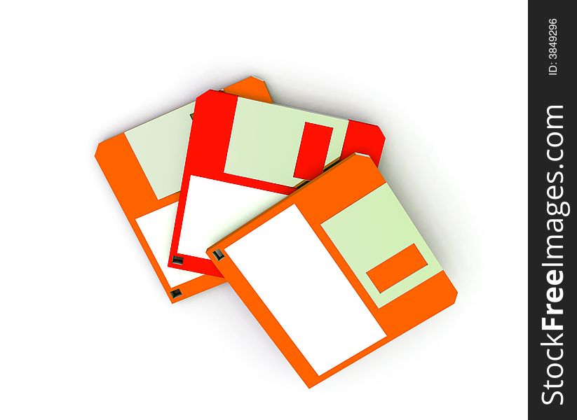 An image of an old style floppy discs with a blank label on them which you can put your own information on. An image of an old style floppy discs with a blank label on them which you can put your own information on.