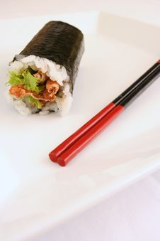 Soft Shell Crab Sushi Stock Photo